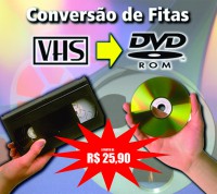 CONVERSÕES VHS PARA DVD